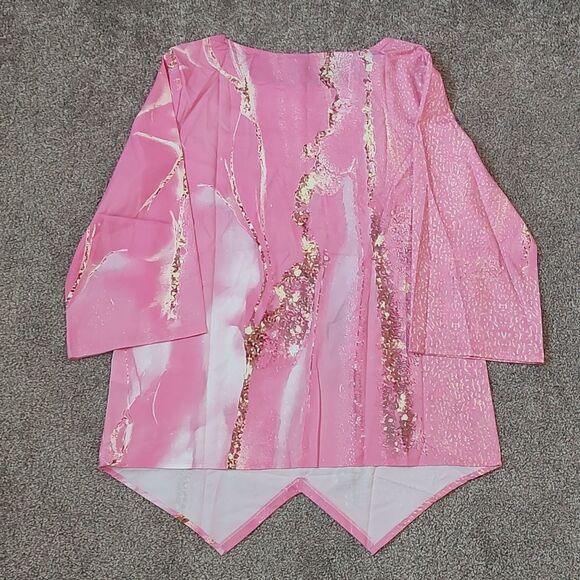 New With Tags Just Fashion Now Size Large Women's Abstract Print Polyester Top - Picture 11 of 17